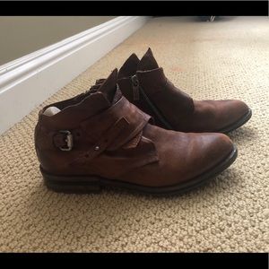 AS98 brown booties, size 37